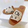 Designer Slippers Sandals Summer Flat Luxury Brand Telvas Square Toe LETTER LETTRE MODE SANDAL MULE MULE PLAQUE EXTÉRAVE