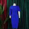 Casual Dresses Slim Fit High midja Ruffled Edge Temperament Pendling 2024 för kvinnor vår sommarfast färg blyerts kjol klänning