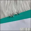 Stud 925 Sterling Sier Original 11 Brincos Quatro Folhas Trevo Cristal Senhoras Quatro Horse Eye Studs Jóias Drop Delivery Otout