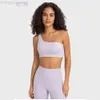 Desginer Lululemom Bras Lululemmon même sport débardeur Sexy irrégulière diagonale bandoulière goutte d'eau Shbeauty dos Fitness