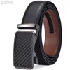 أحزمة Beltratchet Belt Premium Leatherslide حزام قابلة للتعديل Automatic Buckle LDD240313