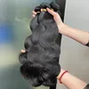 Best verkopende kwaliteit 12A dubbele inslag dikke paardenstaart Maleisische haarextensions 100% echt haar inslag Peruaans Indiaas Braziliaans haar Body Wave 3 bundels