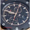 Montre passionnante AP Exclusive Watch Royal Oak Series Montre mécanique automatique avec affichage de la date et chronométrage Fly Back Reverse Jump Ensemble complet de 15500ST.OO.12