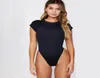 Rückenfreier Badeanzug 2019 neue Crop-Bademode Damen Push-up-Monokini-Body Schwarz Rot Badeanzüge Strandkleidung mit hohem Beinausschnitt 5718028