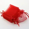 Pochettes à bijoux 7x9Cm, 100 pièces, sacs en Organza rétractables pour cadeau de mariage et de noël, emballage, rangement d'affichage