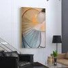 Stile astratto Figura geometrica Pittura di arte Colori Combinazione Immagini a parete per soggiorno Pittura su tela Poster Home Deco1309d