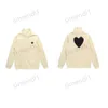 Designer Cdgs Classic Hoodie Fashion Play Little Red Peach Heart Gedrukt Heren en Dames Sweater Met Capuchon zs4e