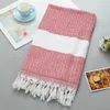 Towel Turkish Sports Sauna Bath With Tassel Soft Terry Cloth Adult Beach Extra Large Peshtemal Women Winter Scarf