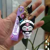 Cartoon Kuromi Keychain Cute Car Keyring Doll Bag Pendant Car Keyholder Creative Bag Charm Accessories Gifts 2024