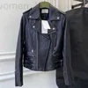 Damenjacken, Designer-Damenjacken, kurze Mäntel, berühmte Jacke, schwarz, winddichtes Leder, Punk-Strickjacke mit Reißverschluss, Oberbekleidung, Kleidung, S-L SD9B