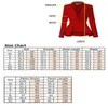 Men's Suits Elegant Women's Suit Blazer Double Breasted Long Sleeves Shawl Collar Loose Casual Clothing