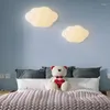 Lampe murale homhi nuage de coton LED Children's Room Home Decoration 3 Color Light White Migne Cartoon Hwl-216