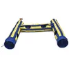 Foldable 2 Holes 130CM Folded Indoor Outdoor Pet Toy Bulk Cat Toys Rabbit Play Tunnel LJ201125193E