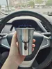 Tassen 350 ml Edelstahl Becher Silber Wand Kaffee Tee Wein Milch Bier Tumbler Tragbare Reise Watr Tasse Küche Drinkware