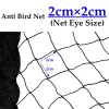 Netting New 20mm Hole Black HDPE Mesh Orchard Vegetable Strawberry Cherry Grape Fruit Anti Bird Net Pond Breeding Fence Garden Netting