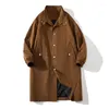 Trenchcoats voor heren, herfst 2024, halflange jas in Britse stijl, casual los jasje