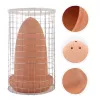 Decorações Discus Spawning Bucket Réptil Incubadora Aquário Breeding Cone Clay Fish Tank Fornecimento