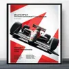 Ayrton Senna F1 Formula McLaren World Dhampion Racing Car Prints Prints Wall Art Canvas Picture Picture for Living Room Decor