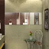 6 uds cuadrado DIY espejo pegatina de pared extraíble decoración del hogar techo espejo cristal pegatina de pared DIY Acrylic293I