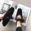 Buty swobodne eleganckie rybko koronkowe mokasyny femme trampki płytkie przytulne płaskie bownot stado