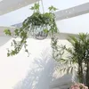 ディスコボールフラワープランターポットミラーハンギングバスケット屋内植物用植木鉢花瓶のコンテナガーデンデコレーション240309