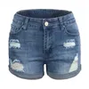 Shorts pour femme Nouvelles femmes mode déchiré taille haute roulé Denim Shorts Vintage trou été décontracté poche jean court dames Hotpants ShortsL24313