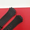 Watch Bands 18mm Watchband Black Silicone Rubber Strap For T111417A Accessories Stainless Steel Buckle254F