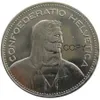 1937-1954 5 pezzi date per la scelta Svizzera Confederazione Craft 5 franchi 5 Franken Copia moneta nichelata 31 45 mm stampi in metallo ma2662
