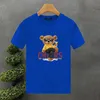 2024 Funny Bear Luxury 100% algodón de alta calidad Impreso Pareja Camiseta Verano Harajuku Hombre / Mujer Camiseta de manga corta Tamaño asiático 240313