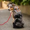 Classique chien sac à dos harnais gilet Style britannique réglable sac extérieur sécurité véhicule plomb animal chiot marche siège de voiture Covers240S