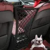 Carriers Benepaw Mesh Car Dog Front Seat Barrier Elastic Vehicle Seat Net Organizer Design For Cars SUVs Universal Fit Easy To Install