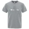 Letter Pattern Mens Tshirt Creativity Loose Tee Clothes Summer Cotton Sportswear Casual Fashion Oversized Tops