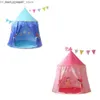 Spielzeugzelte, Spielzeugzelte, Kinderzelt, Tipi, Spielzelt, blaues Raumzelt, Haus für Kinder, 120 x 116 cm, Geburtstagsgeschenk für Jungen, Mädchen, Kind, Tipi, Q231220, L240313