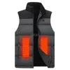 Jachtjassen Zones Verwarmde mode Heren Damesjas Intelligente USB Elektrische verwarming Thermische warme kleding Wintervest Plus Size