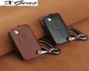 Leather Car Key Case Cover For Peugeot 207 307 308 407 508 408 RCZ For Citroen C2 C3 C4 C5 C6 Picasso Fob Key Bag3241277