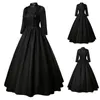 Vestidos casuais medieval vitoriano retro princesa cosplay traje para mulheres halloween tribunal real gótico elegante vampiro noiva balanço vestido