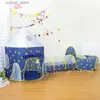 Toy Tents 3 In 1 Tunnel Spaceship Tent House Play Toys Foldable Children Crling Portable Ocean Pool Houses Toy Tents Photography Props L240313