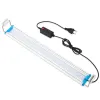 Belysningar LED Aquarium Lighting Aquatic Plant Light 1858cm Extensible Waterproof Clip for Fish Tank Color Lights