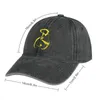 Berety żółty znak-King in Yellowcap Cowboy Hat Military Cap | -f- | Katarskie czapki dla kremów przeciwsłonecznych 2024 mężczyzn