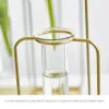 Vases Vases for interior Terrarium Iron Line glass vase home decoration accessories Nordic Hydroponic Plant Vase Office Desktop Modern