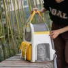 Pet gato saco gato mochila respirável portátil para gatos pequenos cães transportando suprimentos para animais de estimação mochila de viagem ao ar livre 240307