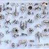 wholesale 3650pcslot 36 styles punk goth rings men and women spider skull bat snake mixed fashion jewelry party gift 240228