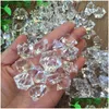 Articles de nouveauté Faux roches de glace Acrylique Gems Cristaux Clear Plastic Diamond Vase Pièce maîtresse pour les remplisseurs Table de fête Scatter Mariage Fo Dhfpk