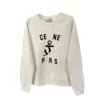 CE Autumn Winter New Flocking Letter Round Neck Raglan Sweetheart Navy Style Age Reducing Versatile Lazy Women S Top