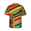 Camisas casuais masculinas camisa de verão férias impressão retalhos blusas vintage africano retro homens manga curta y2k rua topos