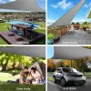 Skydd 300D Polyester Waterproof UV Resistant Shade Sail Outdoor Awning Sunshine Canopy for Patio Carport Backyard Garden etc.