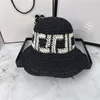 Moda feminina chapéu de palha dobrável balde chapéus designer masculino boné praia grama trança viagem sunhat conforto pescador chapéu