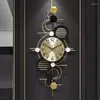 Relógios de parede incomum sala de estar design moderno moda loft industrial grande horloge murale decoração de casa