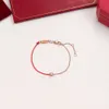 Schraubenarmband Armchen Cartler Armband Rotes Seil eins Diamant Halbkette Halb Seil Seil Geburtszeit Lucky Gift Armband