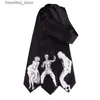 Neck Ties Free Shipping New Male mens Original personality necktie Korean Student Casual Fun Graffiti Tie Mike Jackson Bruce Lee Monroe L240313